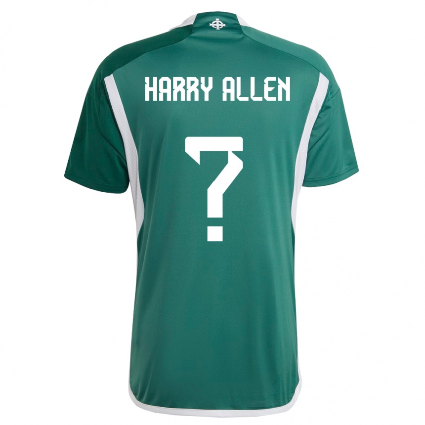 Kids Football Northern Ireland Harry Allen #0 Green Home Jersey 24-26 T-Shirt