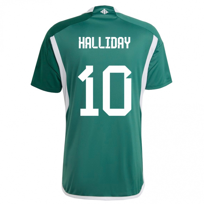 Kids Football Northern Ireland Keri Halliday #10 Green Home Jersey 24-26 T-Shirt