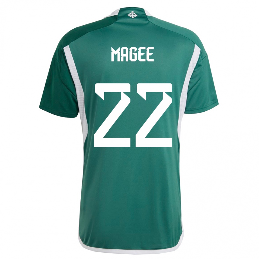 Kids Football Northern Ireland Abbie Magee #22 Green Home Jersey 24-26 T-Shirt