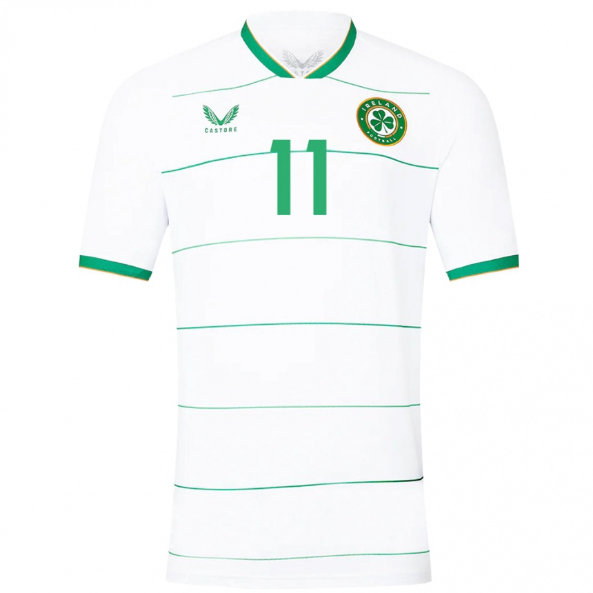 Kids Football Ireland Éabha O'mahony #11 White Away Jersey 24-26 T-Shirt