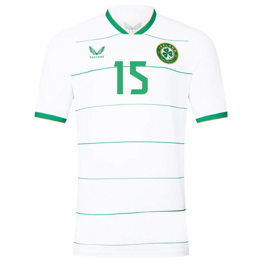 Kids Football Ireland Kyle Fitzgerald #15 White Away Jersey 24-26 T-Shirt