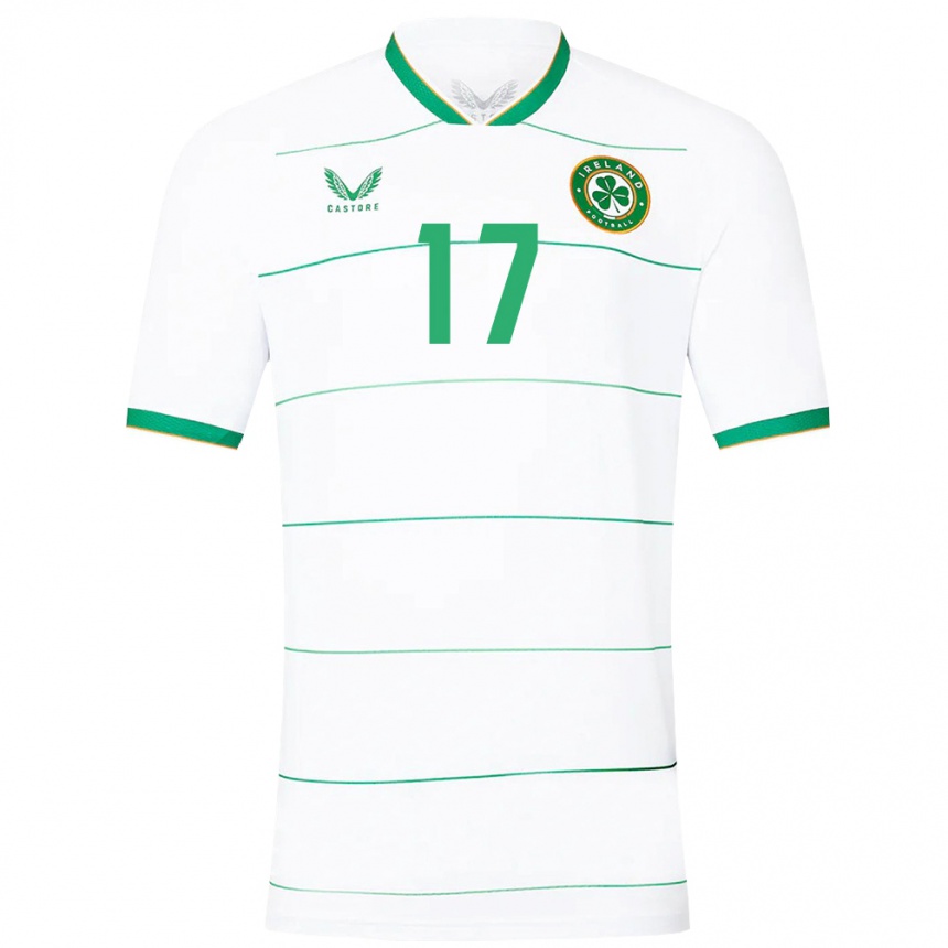 Kids Football Ireland Jamie Finn #17 White Away Jersey 24-26 T-Shirt