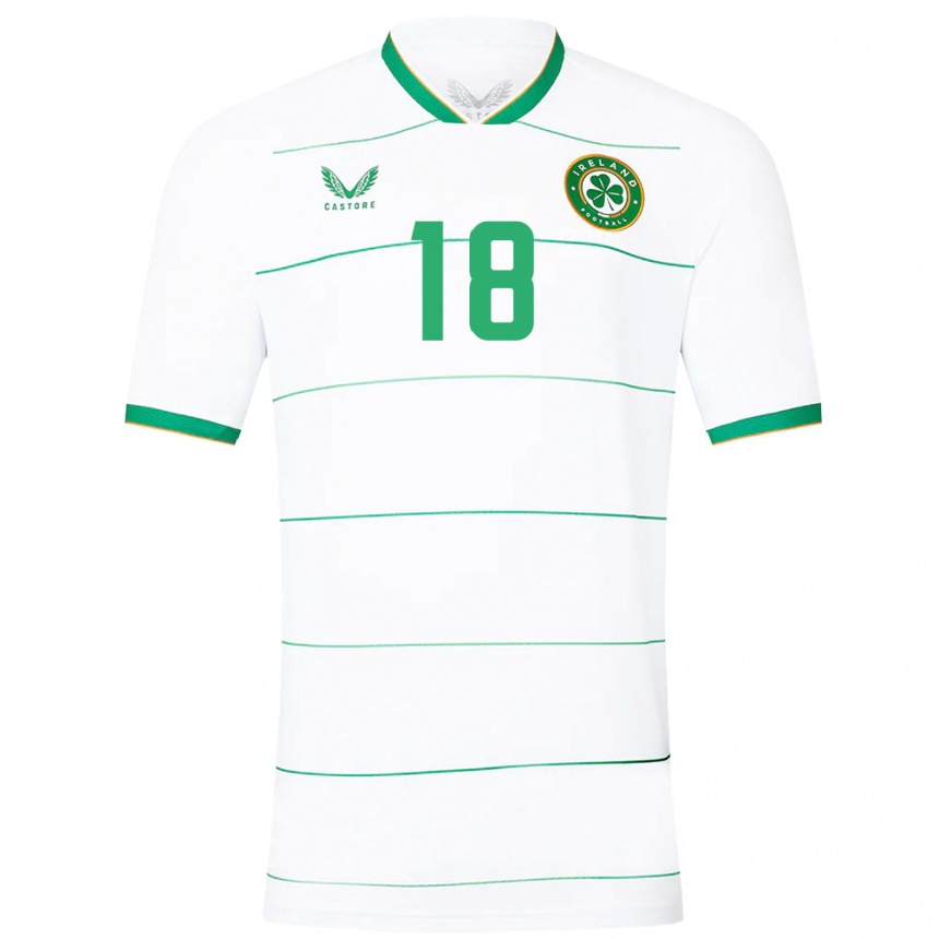 Kids Football Ireland Megan Campbell #18 White Away Jersey 24-26 T-Shirt