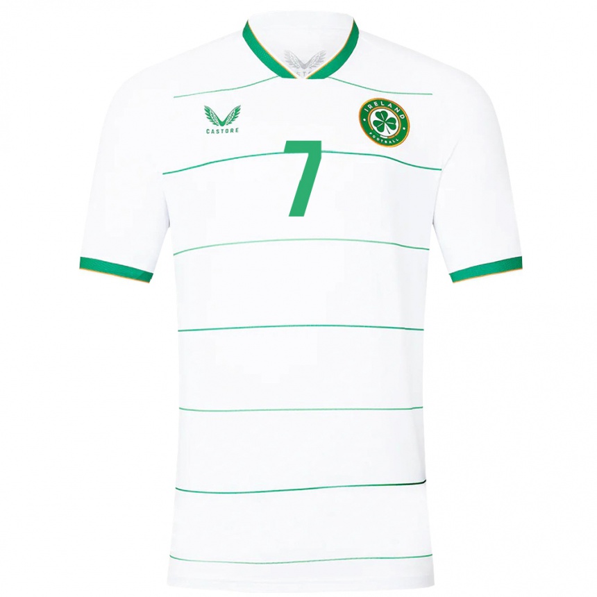 Kids Football Ireland Aidomo Emakhu #7 White Away Jersey 24-26 T-Shirt