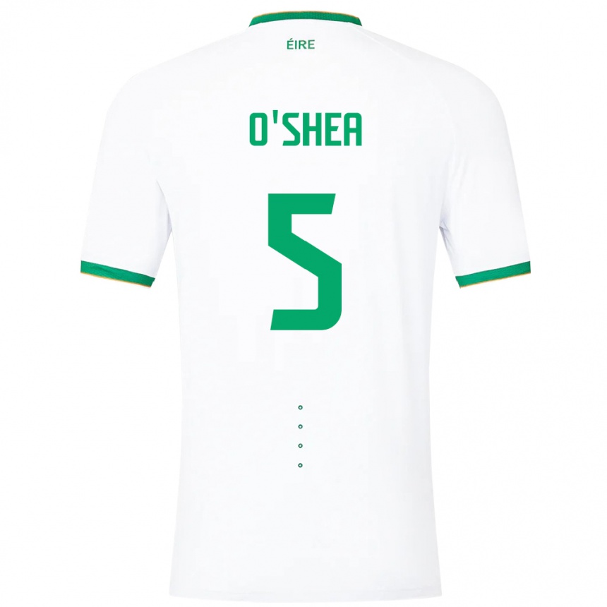 Kids Football Ireland Dara O'shea #5 White Away Jersey 24-26 T-Shirt