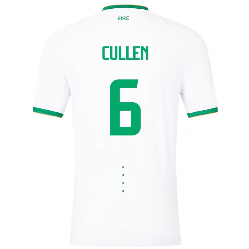 Kids Football Ireland Josh Cullen #6 White Away Jersey 24-26 T-Shirt