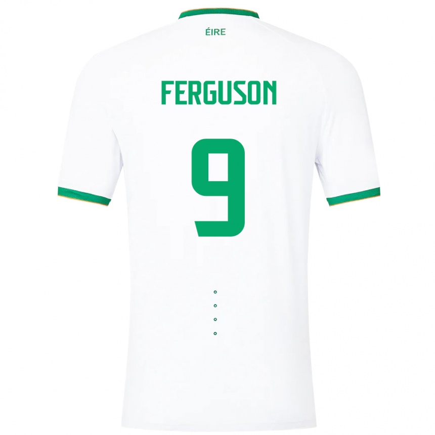 Kids Football Ireland Evan Ferguson #9 White Away Jersey 24-26 T-Shirt