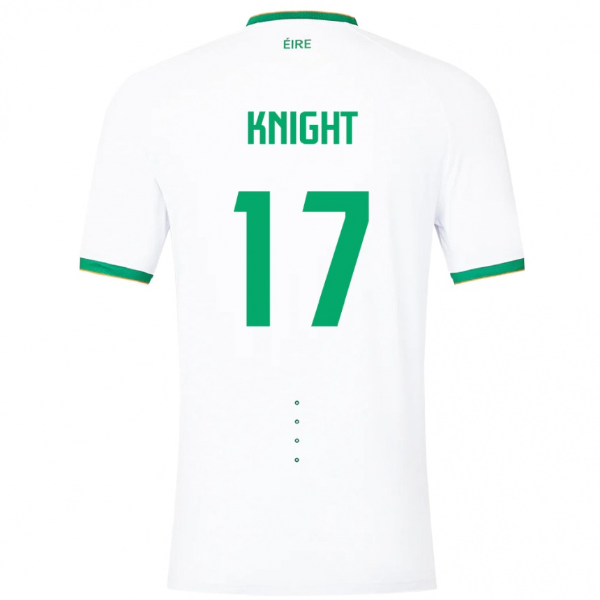 Kids Football Ireland Jason Knight #17 White Away Jersey 24-26 T-Shirt