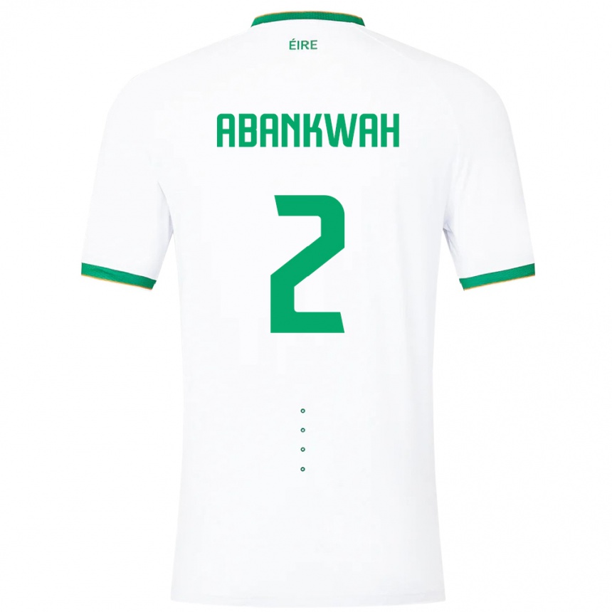 Kids Football Ireland James Abankwah #2 White Away Jersey 24-26 T-Shirt