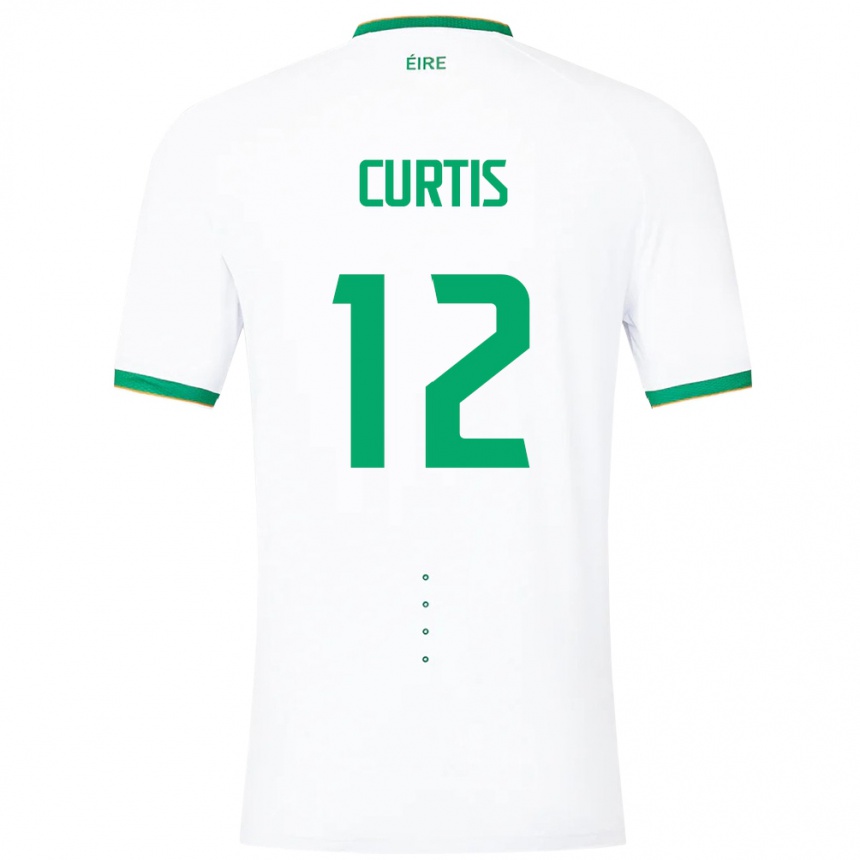 Kids Football Ireland Sam Curtis #12 White Away Jersey 24-26 T-Shirt