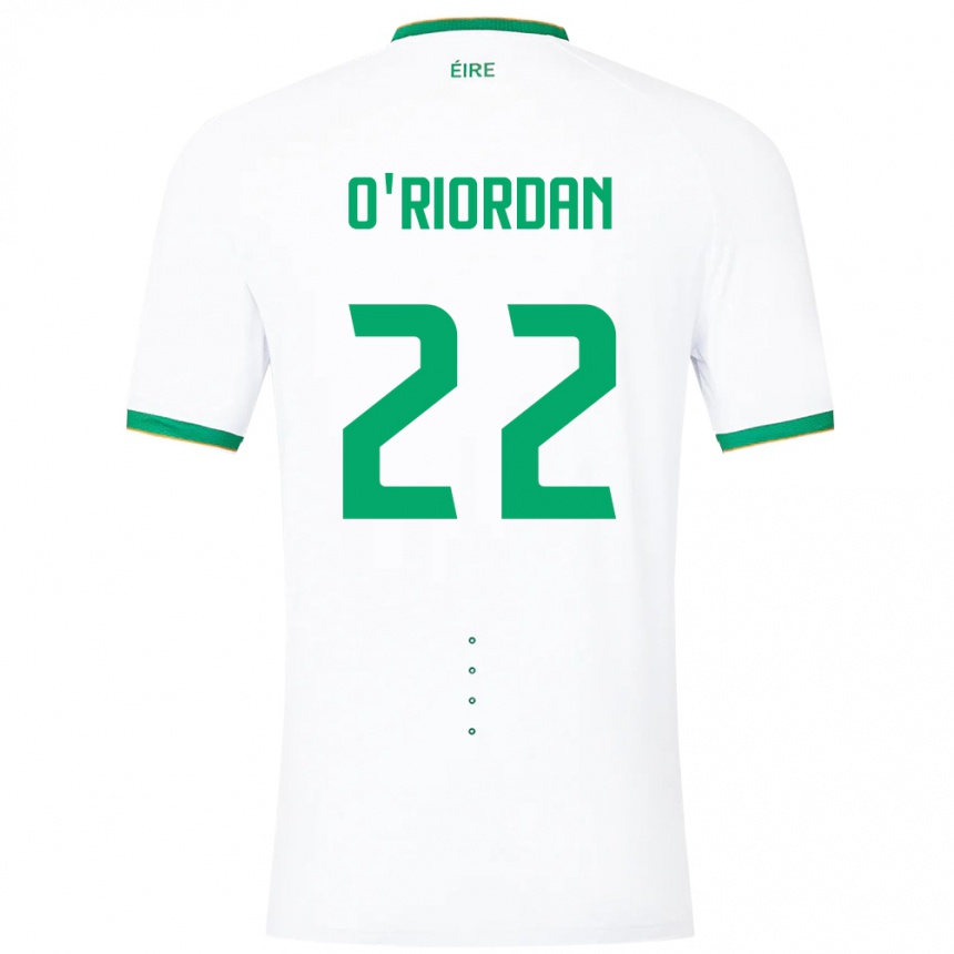Kids Football Ireland Connor O'riordan #22 White Away Jersey 24-26 T-Shirt