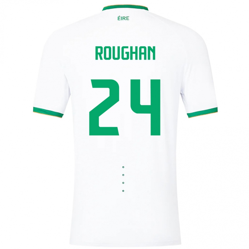 Kids Football Ireland Sean Roughan #24 White Away Jersey 24-26 T-Shirt