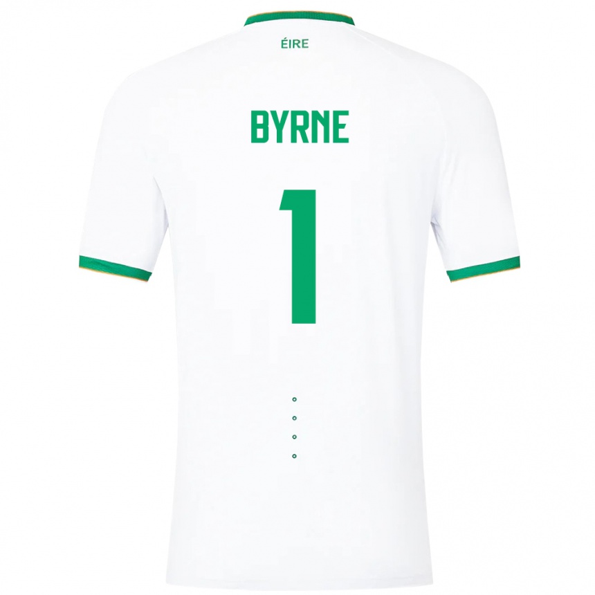 Kids Football Ireland Reece Byrne #1 White Away Jersey 24-26 T-Shirt