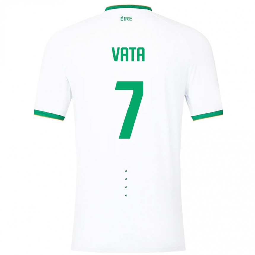 Kids Football Ireland Rocco Vata #7 White Away Jersey 24-26 T-Shirt