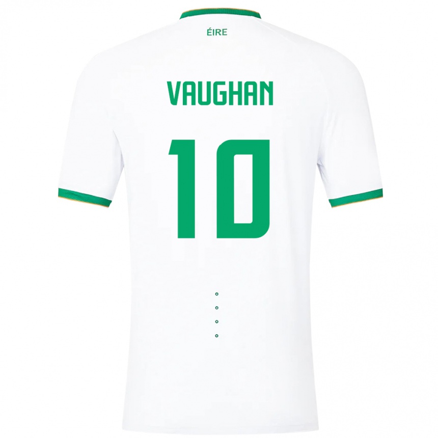 Kids Football Ireland Harry Vaughan #10 White Away Jersey 24-26 T-Shirt