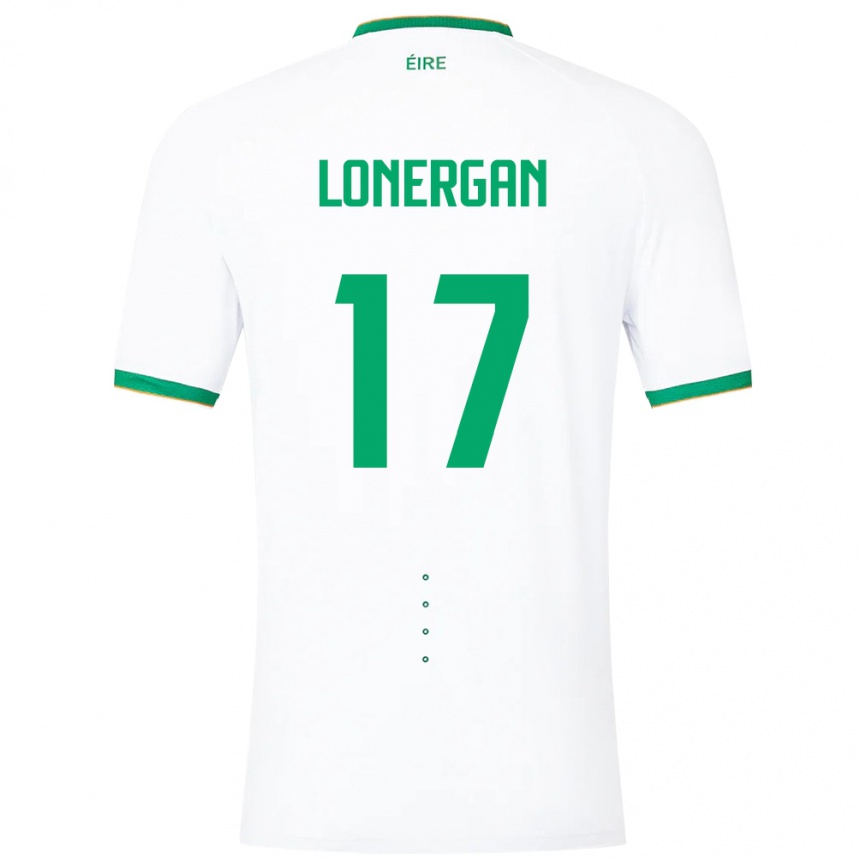 Kids Football Ireland Tom Lonergan #17 White Away Jersey 24-26 T-Shirt