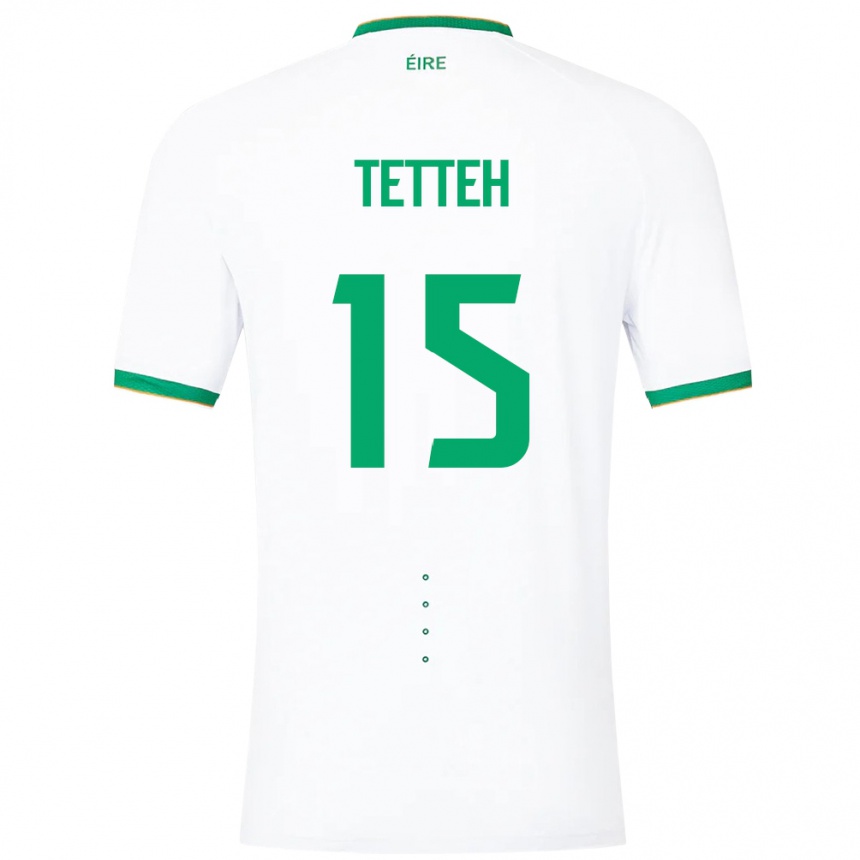 Kids Football Ireland Gideon Tetteh #15 White Away Jersey 24-26 T-Shirt