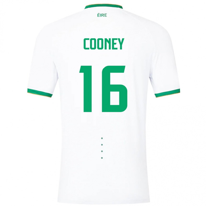 Kids Football Ireland Oisin Cooney #16 White Away Jersey 24-26 T-Shirt