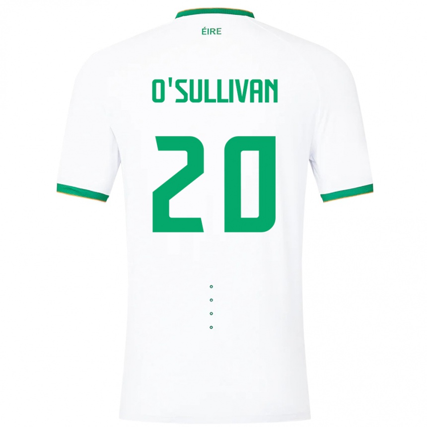 Kids Football Ireland Cathal O'sullivan #20 White Away Jersey 24-26 T-Shirt