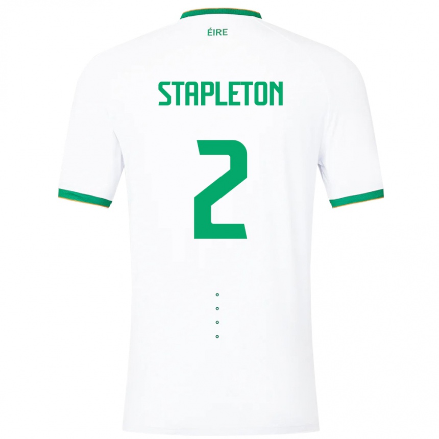 Kids Football Ireland Jessie Stapleton #2 White Away Jersey 24-26 T-Shirt