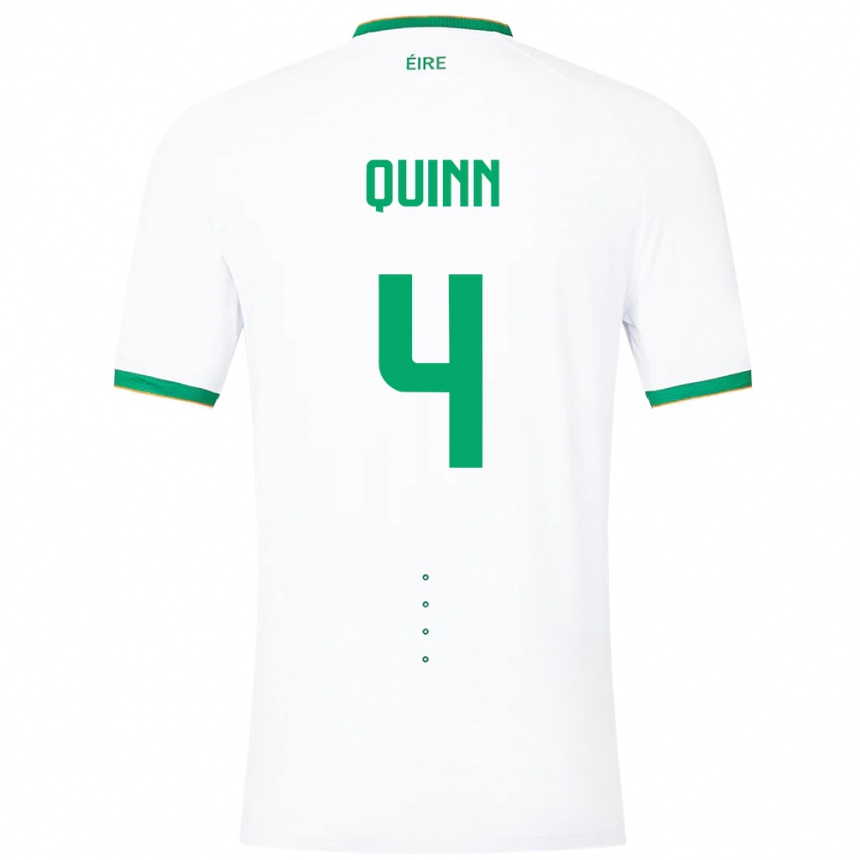 Kids Football Ireland Louise Quinn #4 White Away Jersey 24-26 T-Shirt