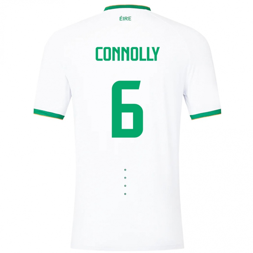 Kids Football Ireland Megan Connolly #6 White Away Jersey 24-26 T-Shirt