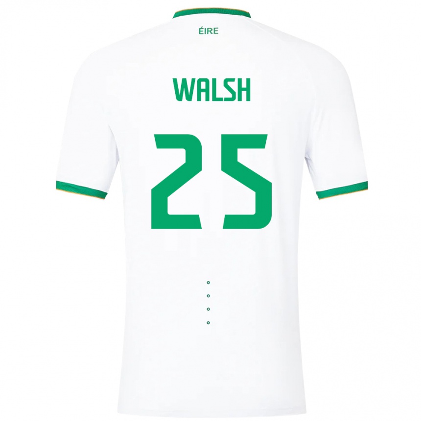 Kids Football Ireland Megan Walsh #25 White Away Jersey 24-26 T-Shirt