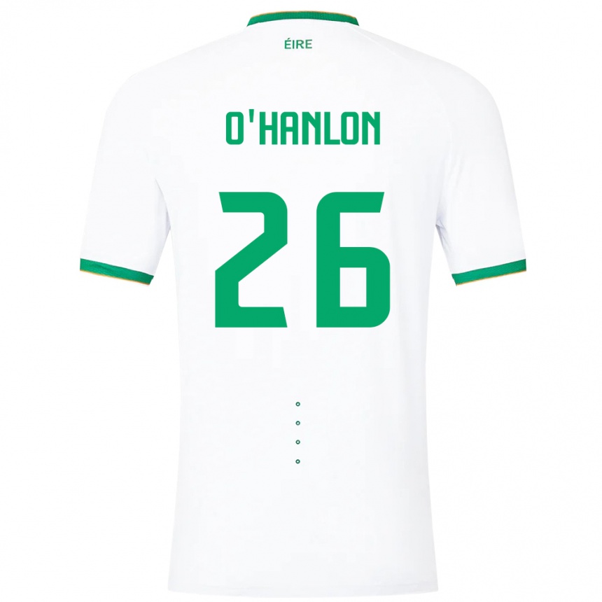 Kids Football Ireland Tara O'hanlon #26 White Away Jersey 24-26 T-Shirt