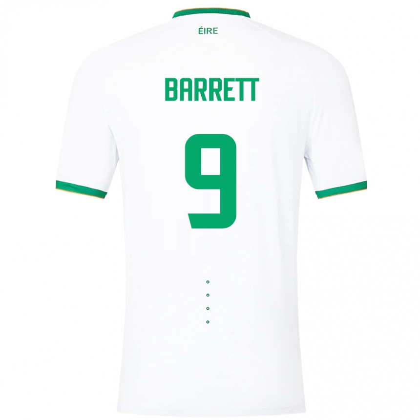 Kids Football Ireland Amber Barrett #9 White Away Jersey 24-26 T-Shirt