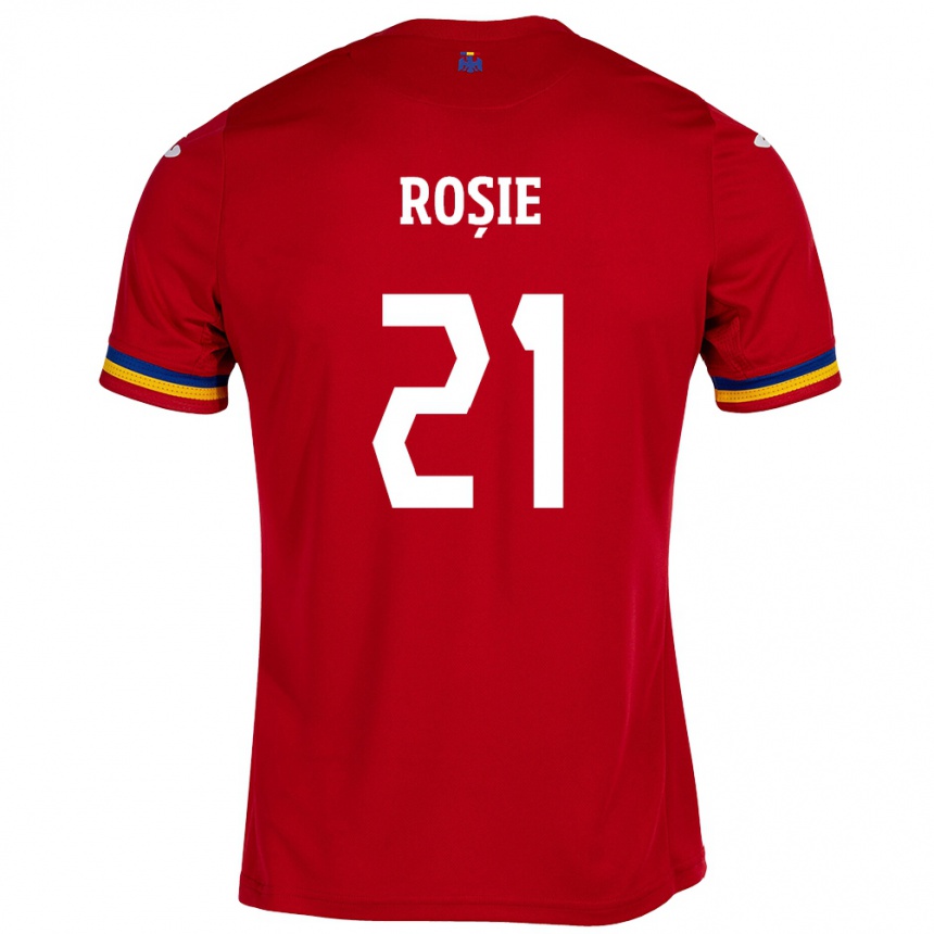 Kids Football Romania Genoveva Roșie #21 Red Away Jersey 24-26 T-Shirt