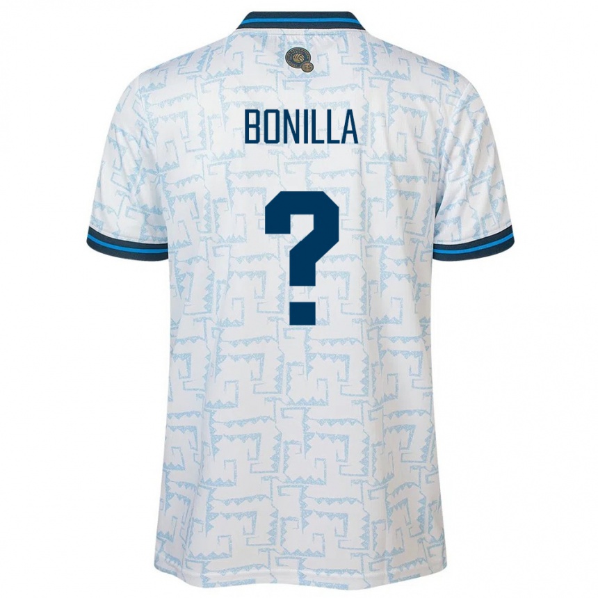 Kids Football El Salvador Nelson Bonilla #0 White Away Jersey 24-26 T-Shirt