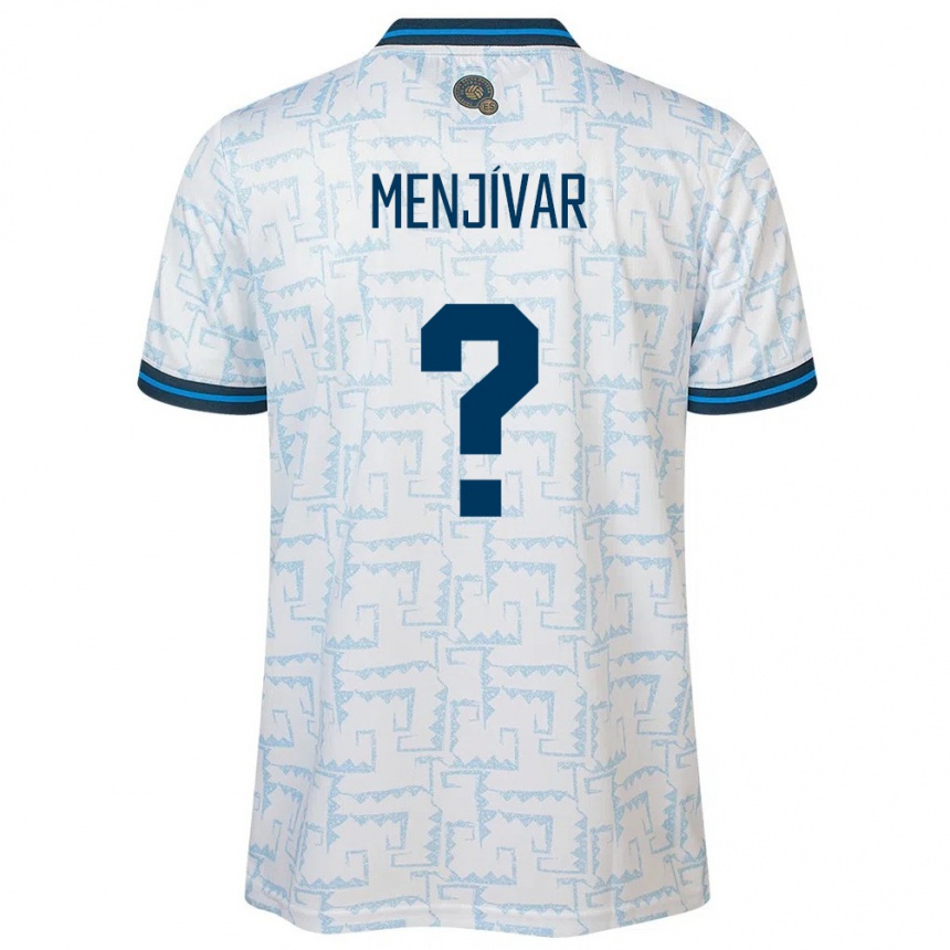 Kids Football El Salvador Leonardo Menjívar #0 White Away Jersey 24-26 T-Shirt