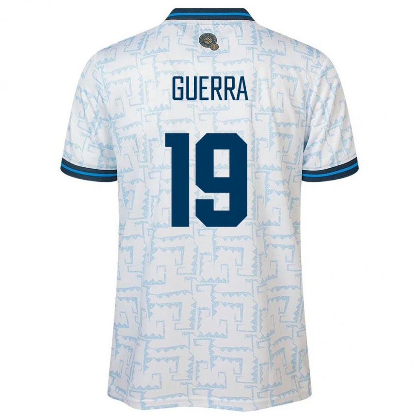 Kids Football El Salvador Steven Guerra #19 White Away Jersey 24-26 T-Shirt