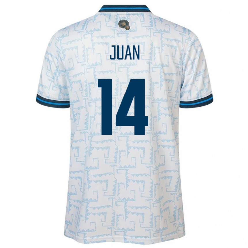 Kids Football El Salvador Juan Sánchez #14 White Away Jersey 24-26 T-Shirt