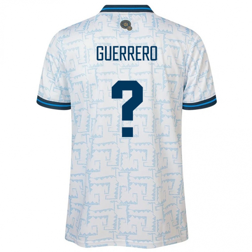 Kids Football El Salvador Alexander Guerrero #0 White Away Jersey 24-26 T-Shirt