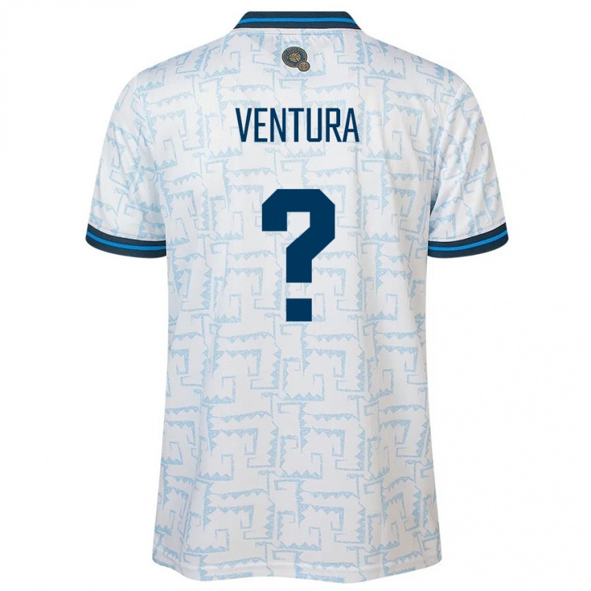 Kids Football El Salvador Michael Ventura #0 White Away Jersey 24-26 T-Shirt