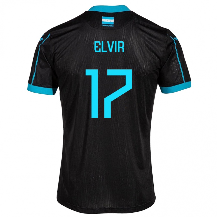 Kids Football Honduras Samuel Elvir #17 Black Away Jersey 24-26 T-Shirt