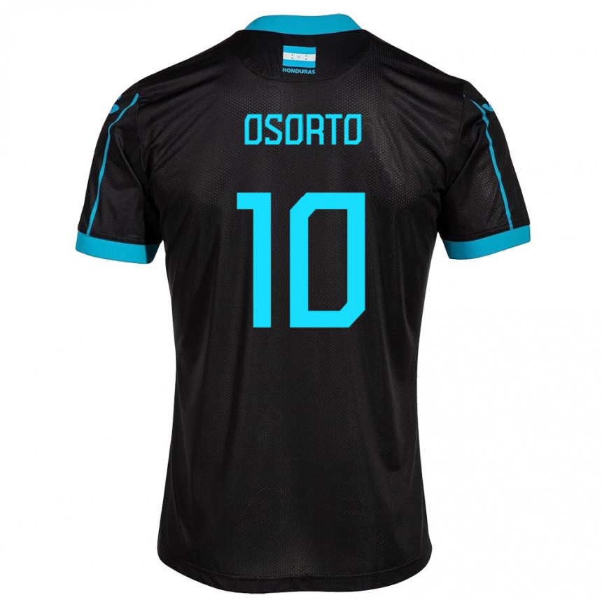 Kids Football Honduras Roberto Osorto #10 Black Away Jersey 24-26 T-Shirt