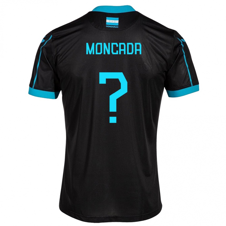 Kids Football Honduras Linda Moncada #0 Black Away Jersey 24-26 T-Shirt