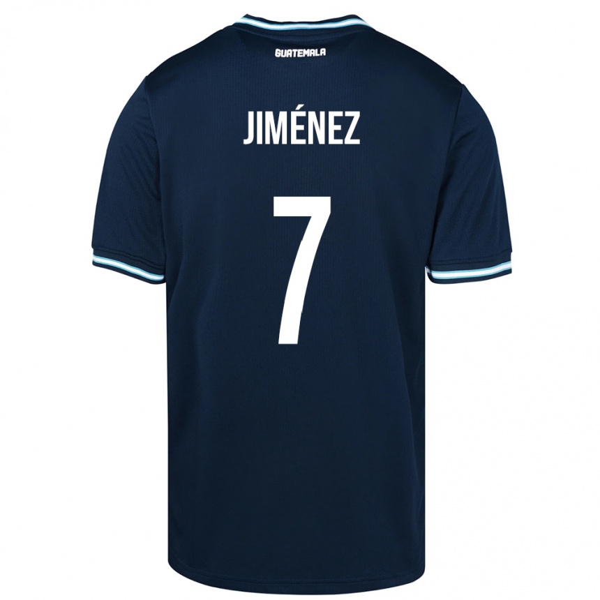 Kids Football Guatemala Cristian Jiménez #7 Blue Away Jersey 24-26 T-Shirt