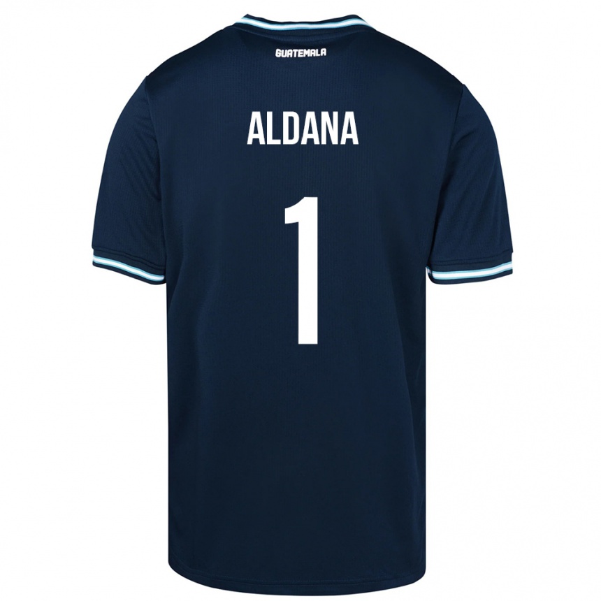 Kids Football Guatemala David Aldana #1 Blue Away Jersey 24-26 T-Shirt