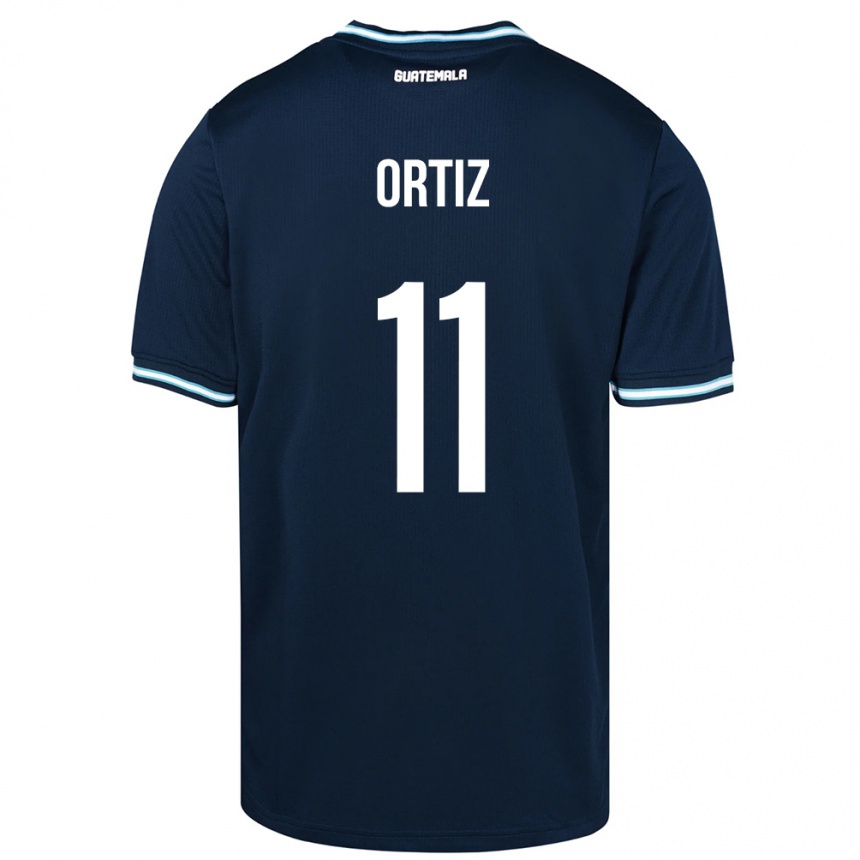 Kids Football Guatemala Andersson Ortiz #11 Blue Away Jersey 24-26 T-Shirt