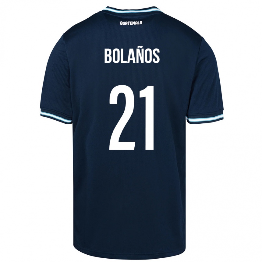 Kids Football Guatemala Diego Bolaños #21 Blue Away Jersey 24-26 T-Shirt