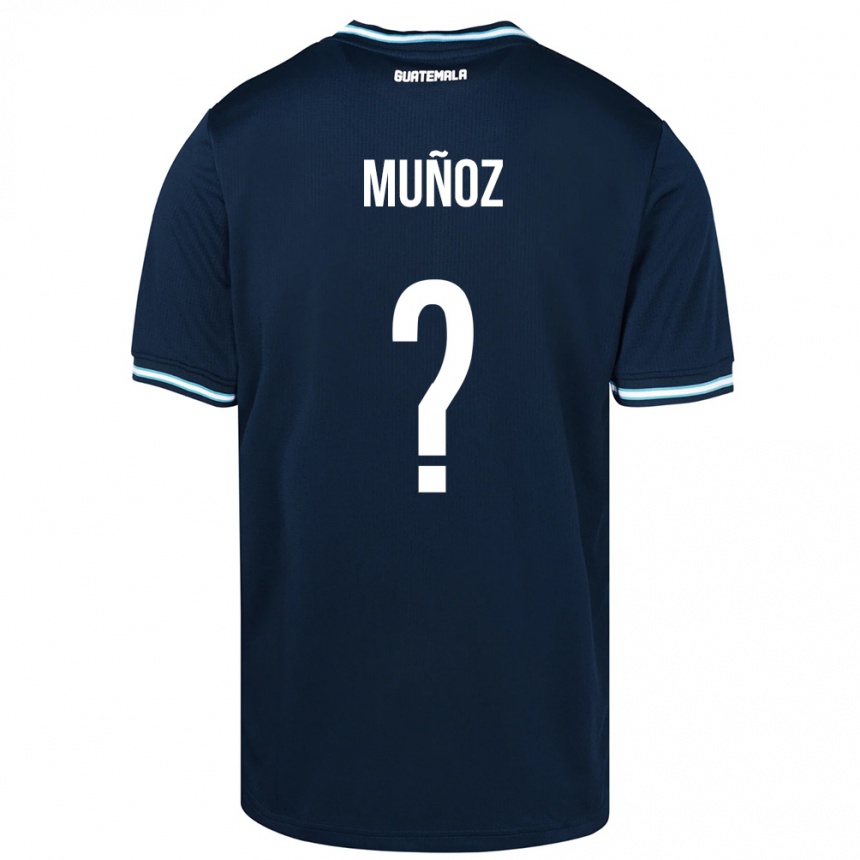 Kids Football Guatemala Rudy Muñoz #0 Blue Away Jersey 24-26 T-Shirt