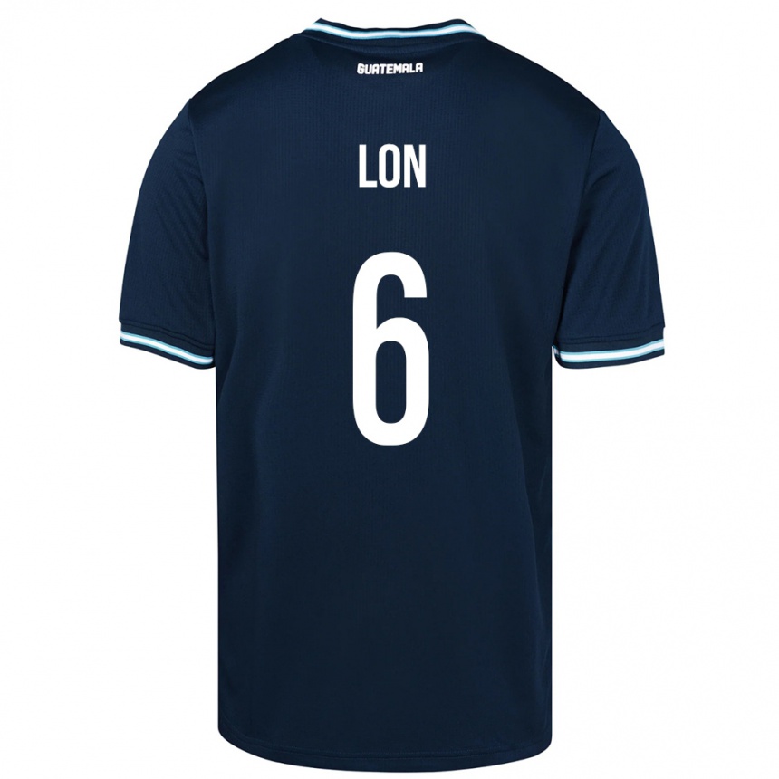 Kids Football Guatemala Ariel Lon #6 Blue Away Jersey 24-26 T-Shirt
