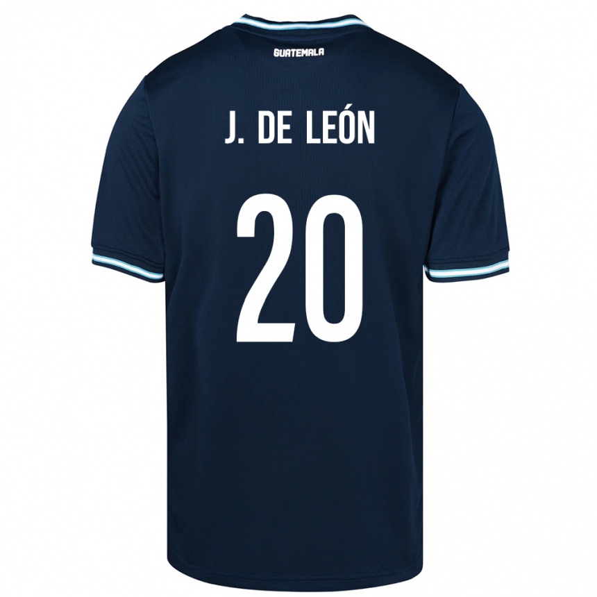 Kids Football Guatemala Jorge De León #20 Blue Away Jersey 24-26 T-Shirt