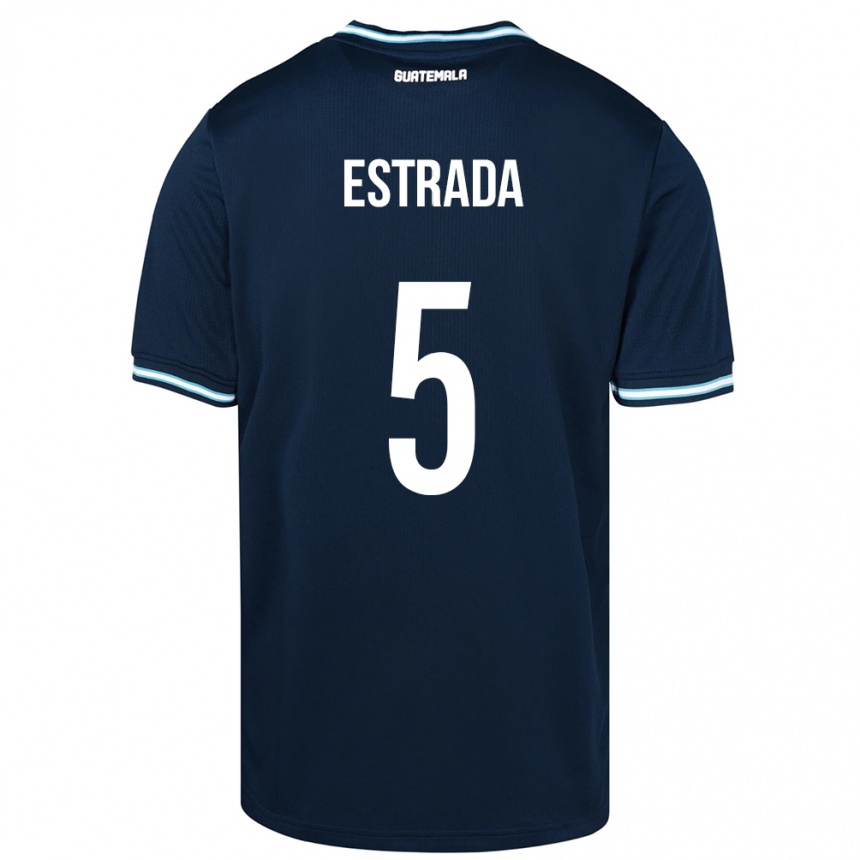 Kids Football Guatemala Elizabeth Estrada #5 Blue Away Jersey 24-26 T-Shirt
