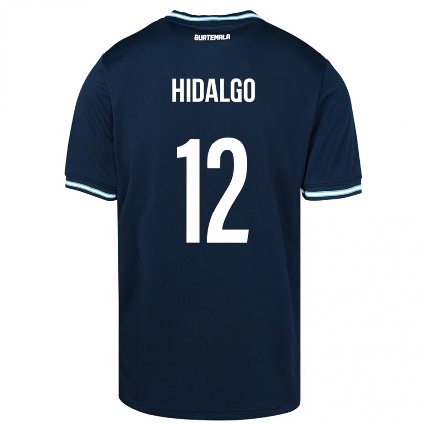 Kids Football Guatemala Angie Hidalgo #12 Blue Away Jersey 24-26 T-Shirt