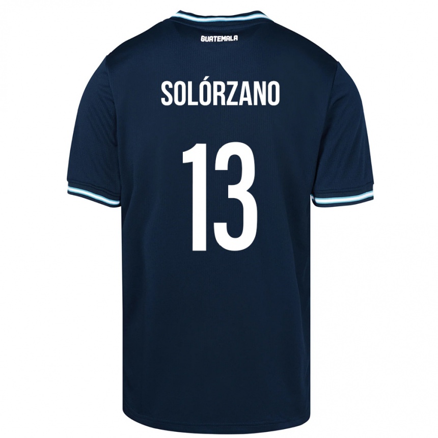 Kids Football Guatemala Aisha Solórzano #13 Blue Away Jersey 24-26 T-Shirt