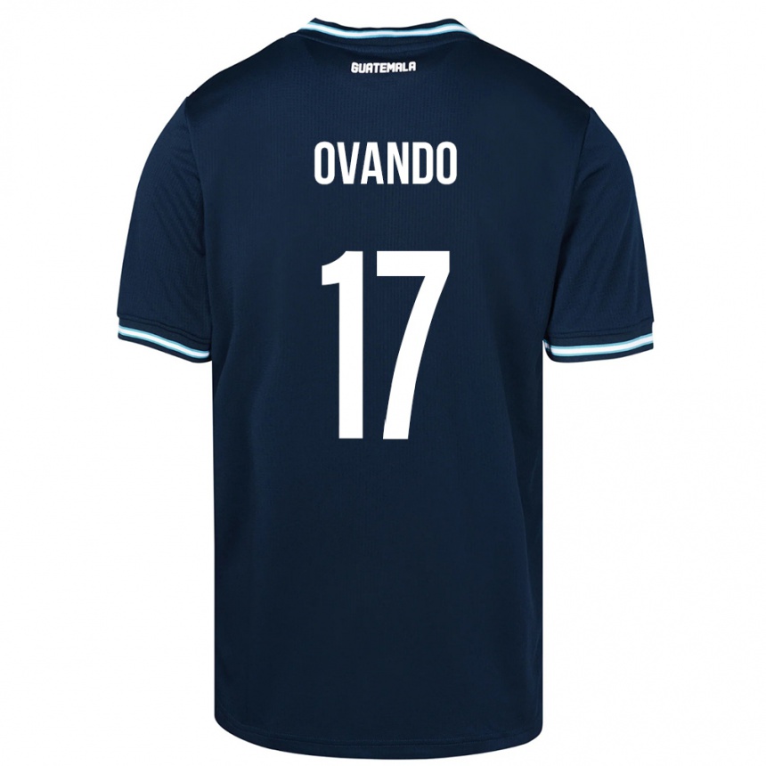 Kids Football Guatemala Sandra Ovando #17 Blue Away Jersey 24-26 T-Shirt